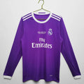 1617 season Real Madrid away Champions League version Long sleeved Retro Fan version