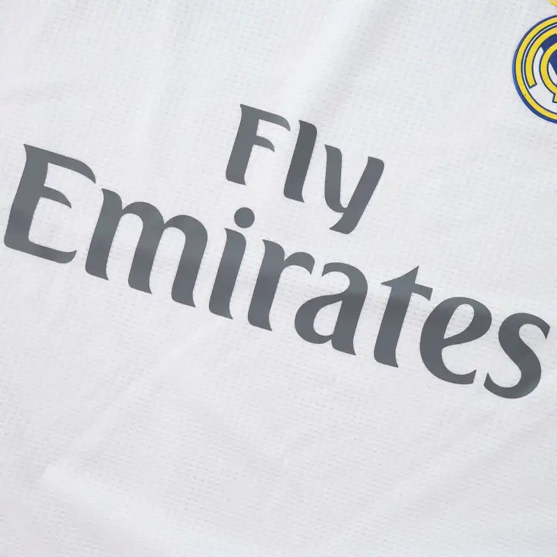 1516 season Real Madrid CF home Long sleeved retro Fan version