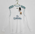 1718 season Real Madrid Home retro Long sleeved Fan version